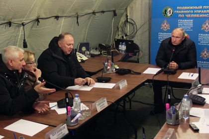 Путин поблагодарил спасателей за работу в Магнитогорске
